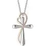 Jude Jewelers Platinum Plated Christian Cross Heart Charm Church Prayer Wedding Statement Necklace Jude Jewelers Platinum Plated Christian Cross Heart Charm Church Prayer Wedding Statement Necklace
