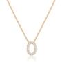 PAVOI 14K Yellow Gold Plated Cubic Zirconia Initial Necklace | Letter Necklaces for Women