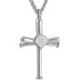 Baseball Necklace,Sports Men Boys Baseball Cross Necklace and Initial Number 0-99 Baseball Necklaces Athletes Stainless Steel Pendant Necklace Chain Custom Made for Women Girl