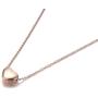 lokaerlry Stainless Steel Love 3D Solid Floating Heart Pendant Necklaces Jewelry Rose Gold Link Chain Wedding Necklace for Women