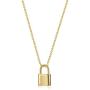 ACC PLANET Gold Lock Necklaces for Women Cute Padlock Necklaces Chain Necklaces with Lock Pendant Lock and Key Jewelry Mothers Gift