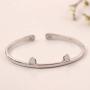 925 Sterling Silver Lovely Animal Cat Ear Paw Cuff Bangles & Bracelets Accessories for Girls Women Gift Birthday Jewelry