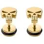 Stainless Steel Punisher Skull Stud Earrings Rock Skeleton Screw Back Earrings for Men Women Stainless Steel Punisher Skull Stud Earrings Rock Skeleton Screw Back Earrings for Men Women