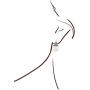 JanKuo Jewelry Rhodium Plated White Simulated Pearl Marcasite Earrings