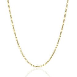 Jewelry Atelier Gold Chain Necklace Collection - 14K Solid Yellow Gold Filled Miami Cuban Curb Link Chain Necklaces for Women and Men with Different Sizes (2.7mm, 3.6mm, 4.5mm, or 5.5mm)