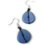 Artesania Karissma Tagua Necklace and Earrings in Blue TAG667. Tagua Nut Jewelry, Organic Necklace, Eco Friendly Jewelry, Blue Statement Necklace Set