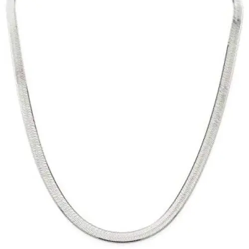 Verona Jewelers Sterling Silver 7MM Herringbone Flat Snake Magic Chain - Sterling Silver Flat Necklace for Men and Women Verona Jewelers Sterling Silver 7MM Herringbone Flat Snake Magic Chain - Sterling Silver Flat Necklace for Men and Women