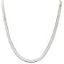 Verona Jewelers Sterling Silver 7MM Herringbone Flat Snake Magic Chain - Sterling Silver Flat Necklace for Men and Women