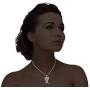 Angel Wing Necklace Sterling Silver Created Opal Gold Plated or Silver Guardian Angel Heart Pendant Necklace for Women