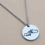 BEKECH ASL Necklace Friendship in Sign Language Charm Pendant Necklace Sign Language Jewelry ASL Friendship Gift ASL Jewelry Gift for BFF Best Friend Soul Sister