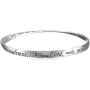 Amazon Collection Sterling Silver Engraved Twisted Bangle Bracelet