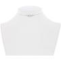 Sterling Silver 12'' + 3'' Italian Diamond-Cut Moon-Beads Choker Necklace