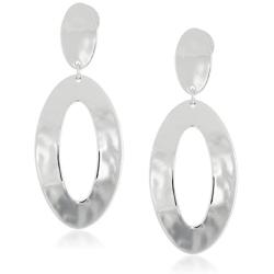 Robert Lee Morris Soho Silver Open Oval Drop Earrings