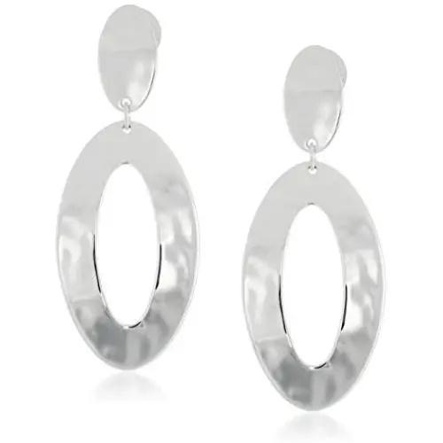 Robert Lee Morris Soho Silver Open Oval Drop Earrings Robert Lee Morris Soho Silver Open Oval Drop Earrings