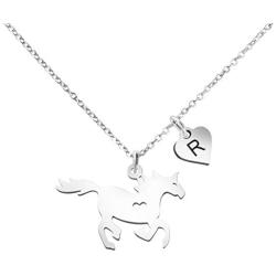 Joycuff Horse Necklaces for Teen Girls Daughter Little Sister Niece Best Friend Women Horse Lovers Gifts Initial Charm Pendant Personalized Birthday Gifts for Her