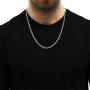Authentic Solid Sterling Silver Figaro Link .925 ITProLux Necklace Chains 2MM - 10.5MM, 16'' - 30'', Silver Chain for Men & Women, Made In Italy, Next Level Jewelry