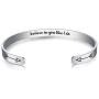 WingLoveLemonmini Inspiring Stainless Steel Cuff Bracelet Carved Spell Cuff Bracelet Friendship Bracelet Personalized Christmas Gift Friendship Gift Inspirational Gift for Women for girls for boy