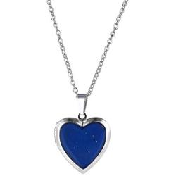 FM FM42 Temperature Sensing Color Changing Pendant Necklace with 19.29'' Stainless Steel Rolo Chain (18 Styles)