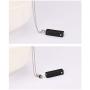 UNY black&white Rectangle Cremation Jewelry Urn Necklace pet Memorial Zircon inlaid Pendant keepsake