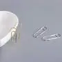 Paper Clip Cartilage Small Hoop Earrings for Women Girls S925 Sterling Silver Fashion Minimalist Punk Goth Safety Pin Dangle Drop Thin Huggie Hoops Lightweight Personalized Gifts Bff Daugther