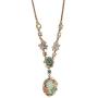 KOCERBACE Retro Style Drops Glaze Chain Necklace Jewelry for Women/Girls, Sweater/T-Shirt Chain