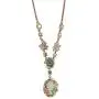 KOCERBACE Retro Style Drops Glaze Chain Necklace Jewelry for Women/Girls, Sweater/T-Shirt Chain