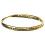 Jewelry Nexus St. Francis Prayer Engraved Twist Bangle Inspirational Bracelet with Prayer Card
