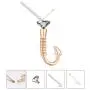 XIUDA Fish Hook Memorial Ash Urn Necklace Stainless Steel Cremation Jewelry for mom & dad, Fish Pendant & Always in My Heart XIUDA Fish Hook Memorial Ash Urn Necklace Stainless Steel Cremation Jewelry for mom & dad, Fish Pendant & Always in My Heart