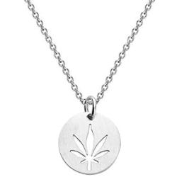 FUSTMW Marijuana Leaf Necklace Pot Leaf Pendant Marijuana Leaf Jewelry for Men Women