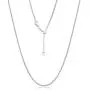 Orostar Sterling Silver 925 Unisex Adjustable 1MM Curb Bolo Chain, Extends to 24 Inches!