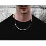 Savlano 925 Sterling Silver 3.5mm Herringbone Flat Snake Magic Chain Necklace with Gift Box for Men & Women - Made in Italy Savlano 925 Sterling Silver 3.5mm Herringbone Flat Snake Magic Chain Necklace with Gift Box for Men & Women - Made in Italy