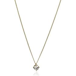 Lux Accessories Solitaire Stone Necklace Earrings Gift Jewelry Box Set