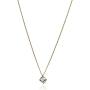 Lux Accessories Solitaire Stone Necklace Earrings Gift Jewelry Box Set
