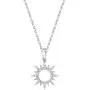 Diamond Charm Pendant Necklace by SERAFINA ❤️ Little Treasures | 925 Sterling Silver Name Necklace with Natural Diamonds | 16'' to 18'' Adjustable Necklace for Her
