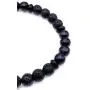 Mens Warrior Stone Lava Stretch Bead Bracelet Handcrafted in USA - Dark Blue / Black Mens Warrior Stone Lava Stretch Bead Bracelet Handcrafted in USA - Dark Blue / Black