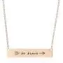 RIAH FASHION Inspirational Positive Message Pendant Simple Bar Necklace - Engraved Lettering Plate Delicate Chain Be Brave, Follow Your Heart, Love, Dream Valentines RIAH FASHION Inspirational Positive Message Pendant Simple Bar Necklace - Engraved Lettering Plate Delicate Chain Be Brave, Follow Your Heart, Love, Dream Valentines