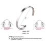A N KINGPiiN Inspirational bracelets Stainless Steel Cuff Bangle Gifts for Women, Men Teens Girls -Motivational Mantra Quote inspirational Jewelry for friendship encouragement with gift box