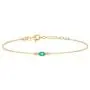 GELIN 14k Solid Gold Teardrop Evil Eye Bangle Bracelet | Evil Eye Jewelry for Women GELIN 14k Solid Gold Teardrop Evil Eye Bangle Bracelet | Evil Eye Jewelry for Women