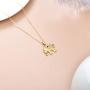 14k Gold Elephant Pendant Necklace for Women, Fine Gold Lucky Jewelry Gifts for Her, 16+1+1 Inch