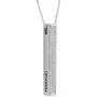 MyNameNecklace Personalized Vertical 3D Bar Necklace with Cubic Zircon-Custom Made Mother Day Jewelry Gift MyNameNecklace Personalized Vertical 3D Bar Necklace with Cubic Zircon-Custom Made Mother Day Jewelry Gift