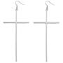 Cross Earrings for Women Big Long Cross Dangle Drop Earrings Minimalist Jewelry （70mm Long ）