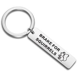 ENSIANTH New Driver Gift Drive Safe Keychain Brake for Squirrel Keychain Sweet 16 Gift 16th Birthday Jewelry