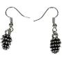 Pine cone earrings, silver earrings, silver jewelry, forest earrings, autumn fashion, woodland earrings, bohemian earrings, urban fashion