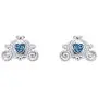 Disney Princess Cinderella Jewelry, Royal Carriage Silver Plated Stud Earrings