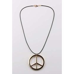 COLORFUL BLING 3 Pieces Hippie Style Anti-war Pendant Love Peace Sign Symbol Necklace Mens 1960s 1970s Party Jewelry