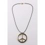 COLORFUL BLING 3 Pieces Hippie Style Anti-war Pendant Love Peace Sign Symbol Necklace Mens 1960s 1970s Party Jewelry