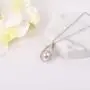 JLYY Minimalist Meticulous Workmanship Cremation Jewelry for Ashes 925 Sterling Silver CZ Keepsake Memorial Urn Women Necklace for Your Everlasting Memories