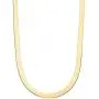 Miabella 18K Gold Plated Sterling Silver Italian Solid 7mm Flat Herringbone Chain Necklace for Women Men 16, 18, 20 Inch 925 Made in Italy Miabella 18K Gold Plated Sterling Silver Italian Solid 7mm Flat Herringbone Chain Necklace for Women Men 16, 18, 20 Inch 925 Made in Italy