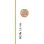 Lifetime Jewelry 1.5mm Flat Mariner Necklace for Women and Men 24k Gold Plated