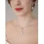 SWEETV Teardrop Wedding Bridal Jewelry Sets for Bridesmaids, Brides, Crystal Necklace Earrings Set for Women, Cubic Zirconia Wedding Prom Costume Jewelry Gifts SWEETV Teardrop Wedding Bridal Jewelry Sets for Bridesmaids, Brides, Crystal Necklace Earrings Set for Women, Cubic Zirconia Wedding Prom Costume Jewelry Gifts